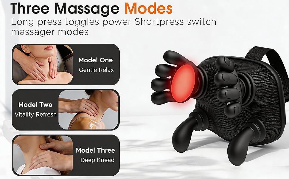 VIAARO Neck & Shoulder Massager | Electric Deep-Kneading Massage Device with Heat | Relaxing Cervical & Shoulder Massage for Home, Office & Travel