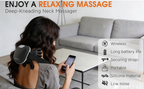 VIAARO Neck & Shoulder Massager | Electric Deep-Kneading Massage Device with Heat | Relaxing Cervical & Shoulder Massage for Home, Office & Travel